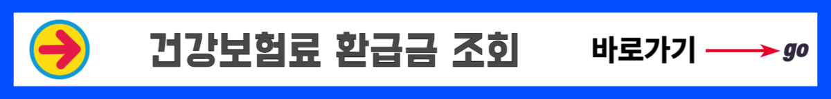 건강보험료 환급금 조회